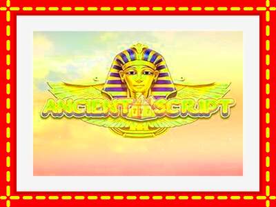 Speel de machine Ancient Script: spannende gratis spins