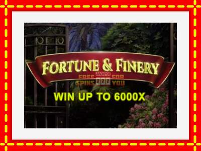 Speel de machine Fortune & Finery: spannende gratis spins