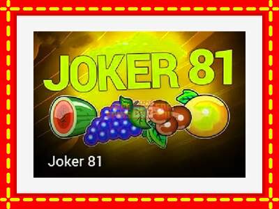 Speel de machine Joker 81: spannende gratis spins