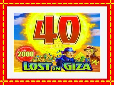 Speel de machine Lost in Giza 40: spannende gratis spins