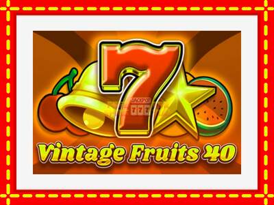 Speel de machine Vintage Fruits 40: spannende gratis spins