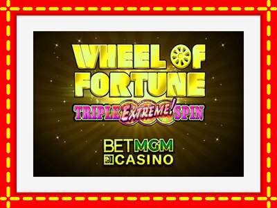 Speel de machine Wheel of Fortune Triple Extreme Spin BetMGM: spannende gratis spins